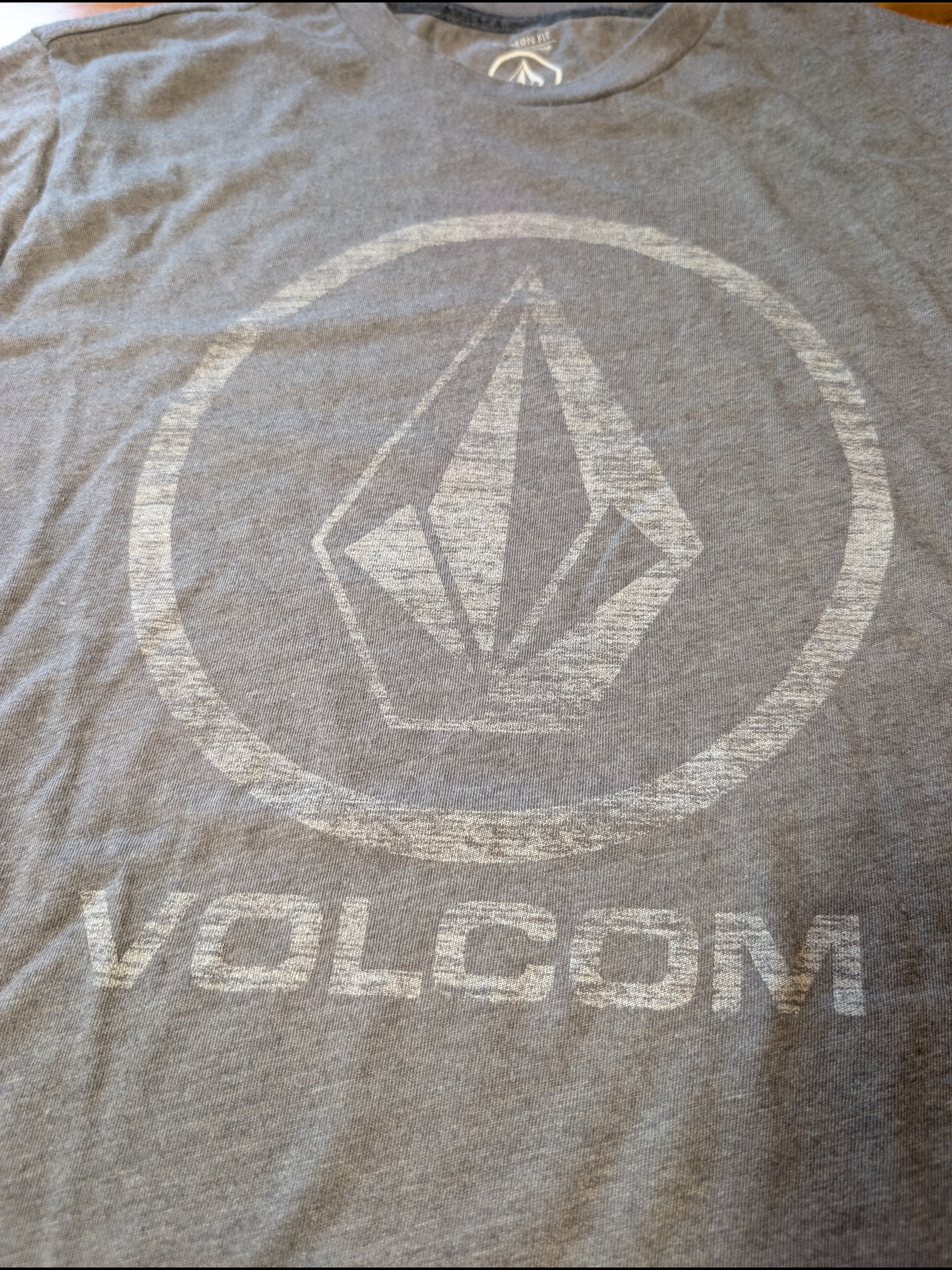 Volcom Gray Graphic Logo Tee